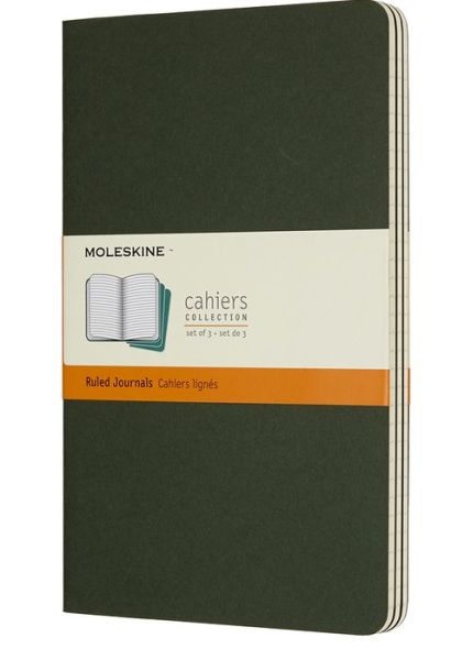 Cover for Moleskine · Moleskine Myrtle Green Large Ruled Cahier Journal (set Of 3) (Schreibwaren) (2024)