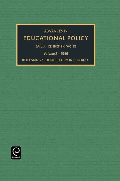 Cover for ADVANCES IN EDUCATIONAL POLICY - Advances in Educational Policy (Hardcover Book) (1996)