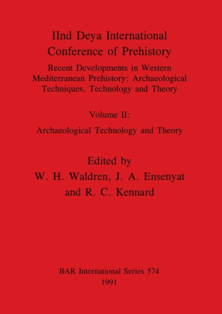 Cover for JA Ensenyat · Recent Developments in Western Mediterranean Prehistory: Archaeological Techniques Technology and Theory (Paperback Bog) (1991)