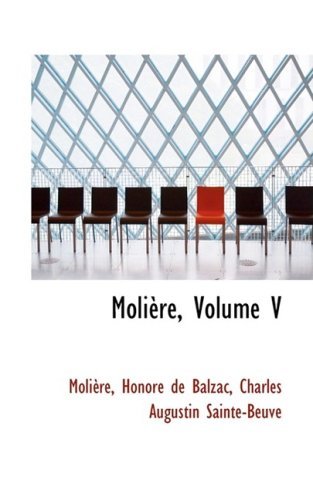 Cover for Molire · Moli Re, Volume V (Paperback Book) (2009)