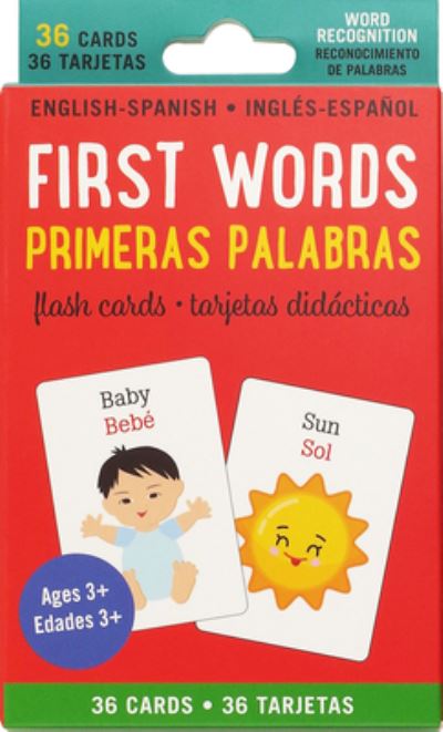 Cover for Peter Pauper Press Inc. · Bilingual First Words Flash Cards (English / Spanish) (Cards) (2022)