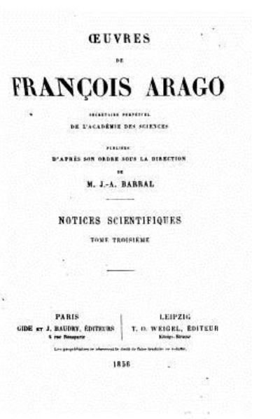 Cover for Francois Arago · Oeuvres de Francois Arago - Tome III (Paperback Bog) (2016)