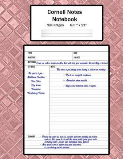 Cover for Cricket Creek Creatives · Cornell Notes Notebook (Paperback Book) (2018)