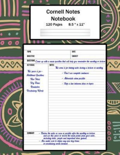 Cornell Notes Notebook - Cricket Creek Creatives - Książki - Createspace Independent Publishing Platf - 9781725021273 - 8 sierpnia 2018