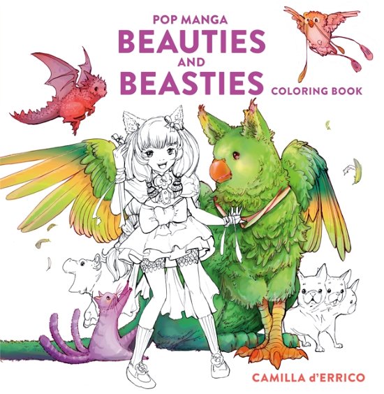 Cover for Camilla D'Errico · Pop Manga Beauties and Beasties Coloring Book (Paperback Book) (2023)