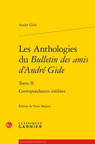 Cover for Andre Gide · Les Anthologies Du Bulletin Des Amis d'Andre Gide. Tome II (Pocketbok) (2022)