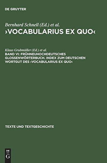 Cover for Vocabularius Ex quo (Book) (2001)