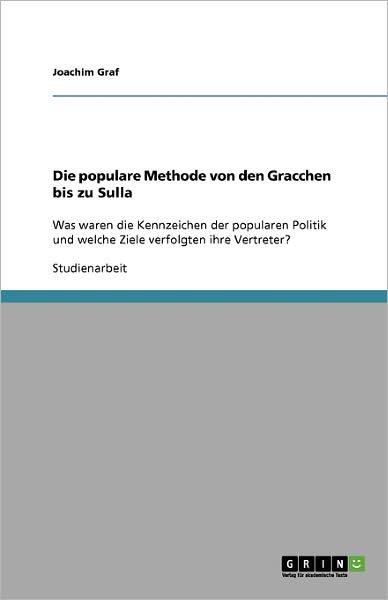 Cover for Graf · Die populare Methode von den Gracc (Book) [German edition] (2009)