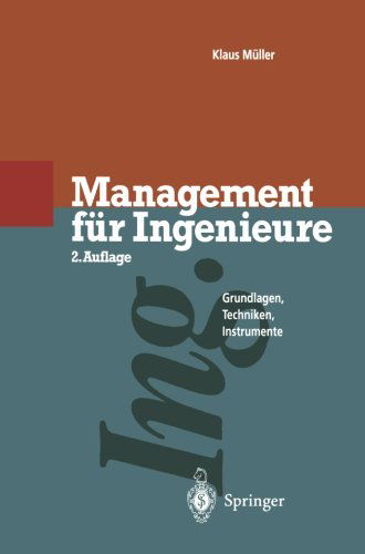 Cover for Klaus Muller · Management Fur Ingenieure (Paperback Book) [Softcover reprint of the original 2nd ed. 1995 edition] (2012)