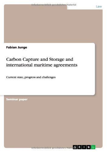 Cover for Junge · Carbon Capture and Storage and in (Paperback Book) (2011)