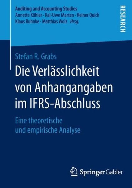 Die Verlässlichkeit von Anhangang - Grabs - Bøker -  - 9783658121273 - 16. desember 2015