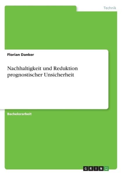 Cover for Danker · Nachhaltigkeit und Reduktion pro (Book)