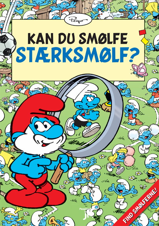 Cover for Peyo · Kan du smølfe stærksmølf? (Hardcover bog) [1. udgave] (2011)