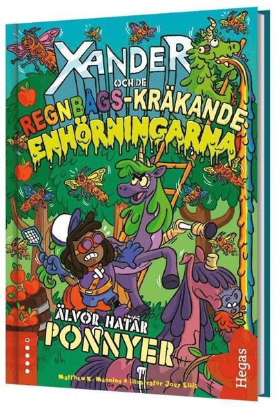 Cover for Matthew K. Manning · Xander och de regnbågs-kräkande enhörningarna: Älvor hatar ponnyer (Gebundesens Buch) (2021)