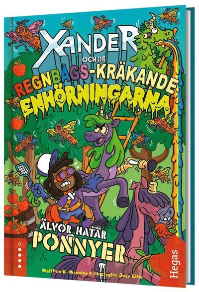 Cover for Matthew K. Manning · Xander och de regnbågs-kräkande enhörningarna: Älvor hatar ponnyer (Bound Book) (2021)