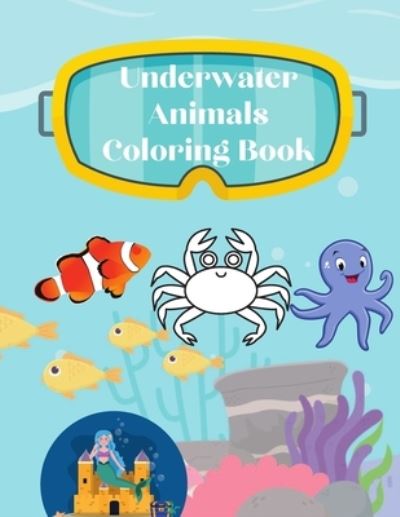 Cover for Genial Publishing · Underwater Animals Coloring Book (Pocketbok) (2020)