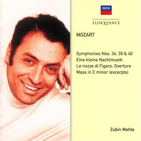 Cover for Mozart / Mehta,zubin · Mozart: Symphonies 34 39 40 / Eine Kleine (CD) (2016)