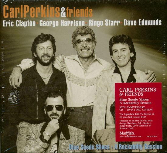 Cover for Carl Perkins &amp; Friends · BLUE SUEDE SHOES &gt; A ROCKABILLY SESSION (30th ANNIVERSARY EDITION) (CD/DVD) (2020)