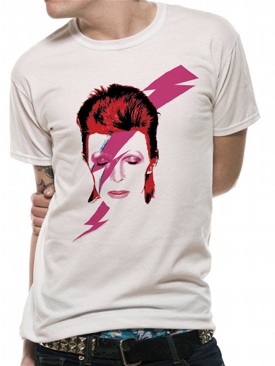 David Bowie: Aladdin Sane (Small Print) (T-Shirt Unisex Tg. L) - David Bowie - Merchandise - CID - 5054015296274 - 