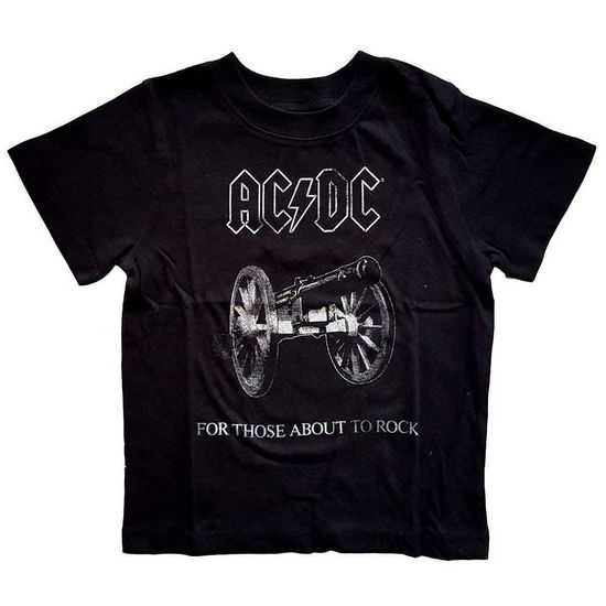 AC/DC Kids Toddler T-Shirt: About to Rock (Black) (3 Years) - AC/DC - Produtos - - 5056368622274 - 23 de junho de 2020
