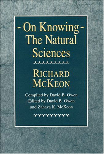 Cover for Richard P. McKeon · On Knowing--The Natural Sciences (Taschenbuch) [2nd edition] (1994)