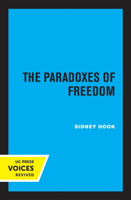 Cover for Sidney Hook · The Paradoxes of Freedom (Paperback Book) (2022)