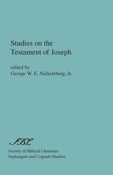 Cover for George W E Nickelsburg · Studies on the Testament of Joseph - Septuagint and Cognate Studies (Pocketbok) (1975)