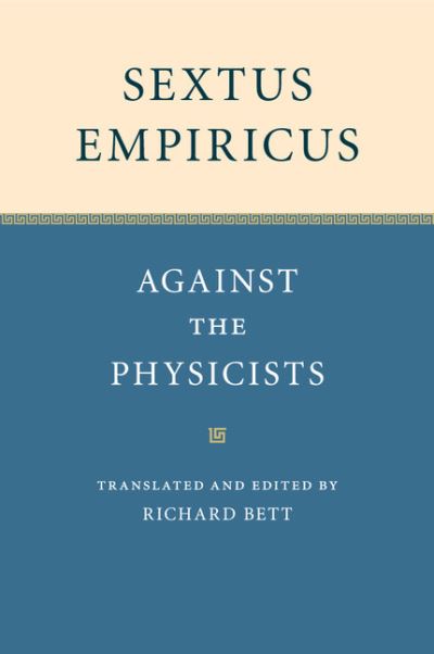 Cover for Bett, Richard (The Johns Hopkins University) · Sextus Empiricus (Taschenbuch) [New edition] (2015)