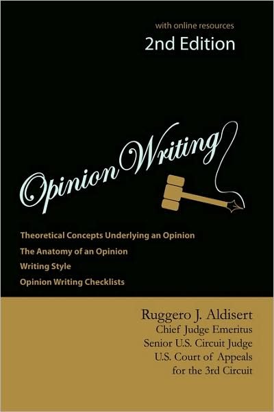 Cover for Ruggero J Aldisert · Opinion Writing (Hardcover Book) (2009)