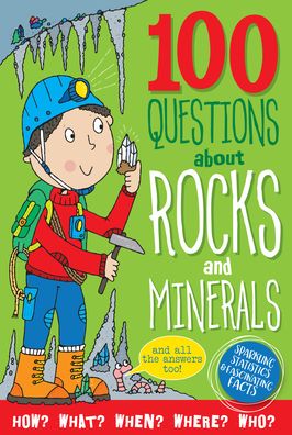 Cover for Inc Peter Pauper Press · 100 Questions about Rocks &amp; Minerals (Hardcover Book) (2019)