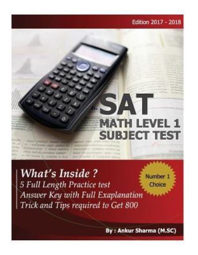 Cover for Ankur Sharma · SAT Math Level 1 (subject test) (Paperback Book) (2017)