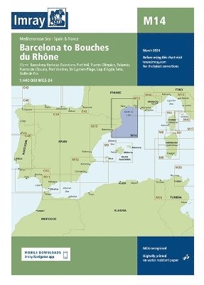 Cover for Imray · Imray Chart M14: Barcelona to Bouches du Rhone - M Chart Series (Landkarten) [New edition] (2023)