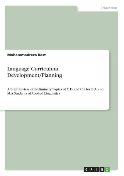 Cover for Rast · Language Curriculum Development/Pl (Book)