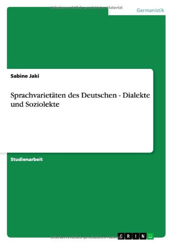 Cover for Jaki · Sprachvarietäten des Deutschen - D (Book) [German edition] (2014)