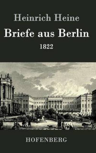 Cover for Heinrich Heine · Briefe Aus Berlin (Hardcover bog) (2017)