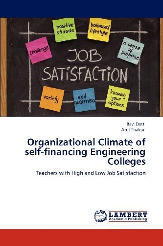 Cover for Atul Thakur · Organizational Climate of Self-financing Engineering Colleges: Teachers with High and Low Job Satisfaction (Paperback Bog) (2012)