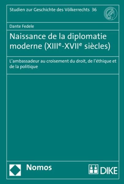 Cover for Fedele · Naissance de la diplomatie moder (Book) (2017)