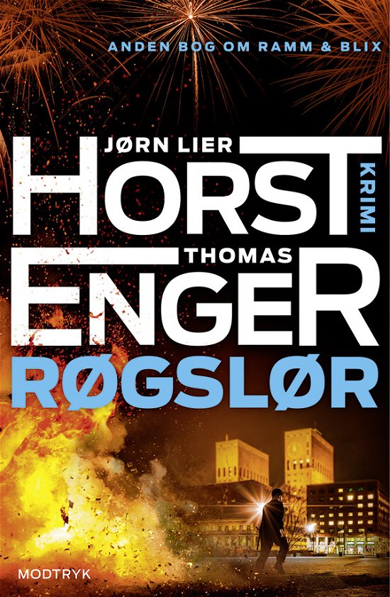 Cover for Jørn Lier Horst &amp; Thomas Enger · Ramm &amp; Blix: Røgslør (Gebundesens Buch) [1. Ausgabe] (2019)