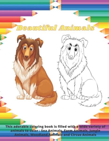 Cover for Maria Warren · Beautiful Animals - This adorable coloring book is filled with a wide variety of animals to color (Pocketbok) (2020)