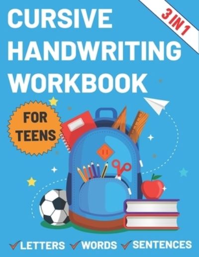 Cover for Sultana Publishing · Cursive Handwriting Workbook for Teens (Paperback Book) (2021)