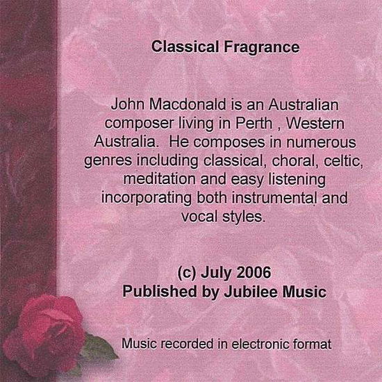 Cover for John Macdonald · Classical Fragrance (CD) (2006)