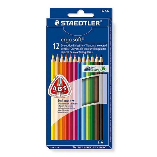 12 STAEDTLER ergosoft® 157 Buntstifte farbsortiert - Staedtler - Merchandise - Staedtler - 4007817157275 - 13. maj 2020
