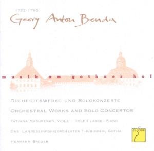 Cover for Benda / Thueringen Philharmonie Gotha / Breuer · Music at the Court of Gotha: Orchestral Works (CD) (2014)