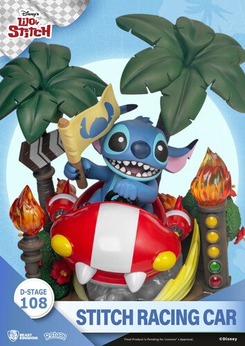 Lilo & Stitch Ds-108 Stitch Racing Car D-stage 6in - Beast Kingdom - Marchandise -  - 4711203444275 - 28 novembre 2022