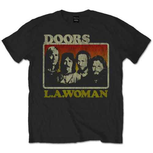 The Doors Unisex T-Shirt: LA Woman - The Doors - Merchandise - ROCKOFF - 5055295382275 - 