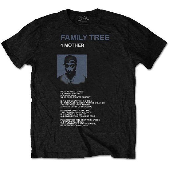 Tupac Unisex T-Shirt: Family Tree - Tupac - Merchandise -  - 5056368641275 - 