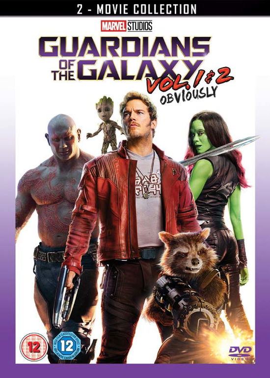 Cover for Guardians Of The Galaxy Vols 1  2 (DVD) (2017)