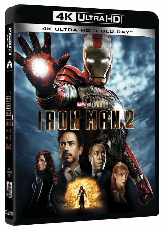 Iron Man 2 (Blu-ray 4k Ultra Hd+blu-ray) - Ac/dc,paul Bettany,don Cheadle,john Debney,robert Downey Jr,jon Favreau,samuel L. Jackson,scarlett Johansson,kate Mara,gwyneth Paltrow,mickey Rourke - Movies - MARVEL - 8717418549275 - September 4, 2019