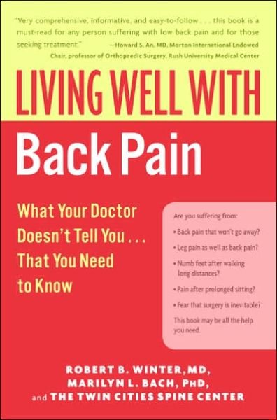 Cover for Phd Bach Marilyn L. · Living Well with Back Pain: What Your Doctor Doesn't Tell You...that You Need to Know (Living Well (Collins)) (Pocketbok) (2006)