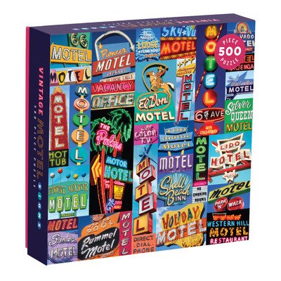 Cover for Galison · Vintage Motel Signs 500 Piece Puzzle (GAME) (2018)